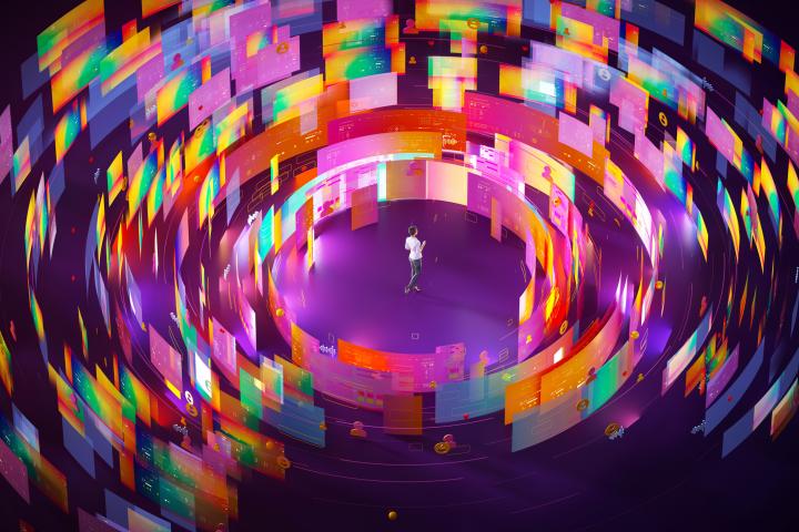 Imagen conceptual de inteligencia artificial.