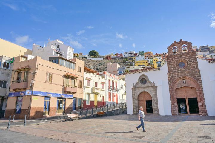 Vista de la Iglesia de la Asunción en San Sebastián de La Gomera