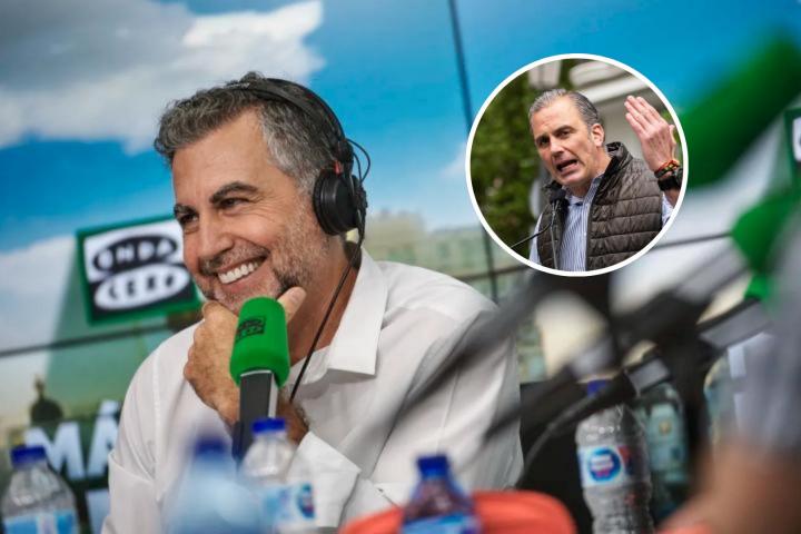 Carlos Alsina, en una imagen de archivo, junto a Javier Ortega Smith