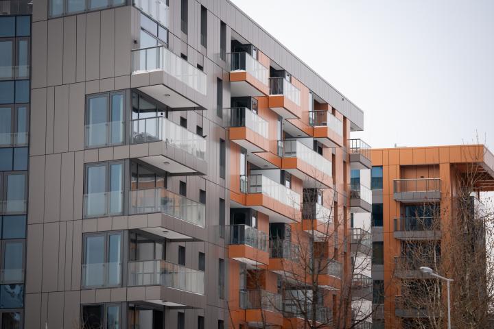 Dos bloques de edificios