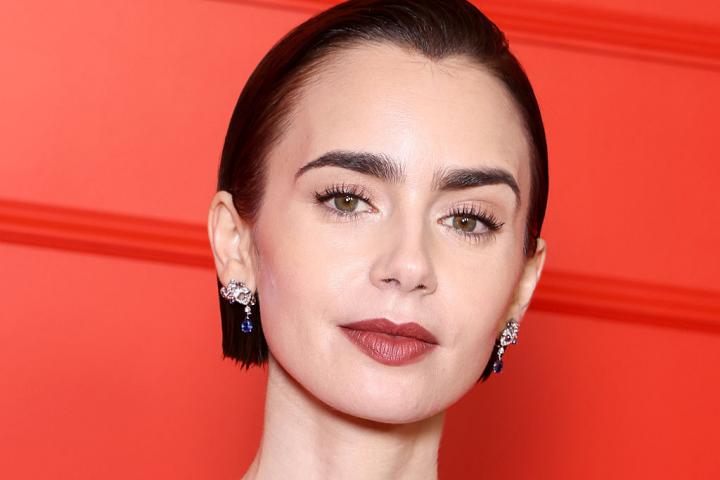 Lily Collins, el pasado diciembre en el estreno de 'Emily in Paris'