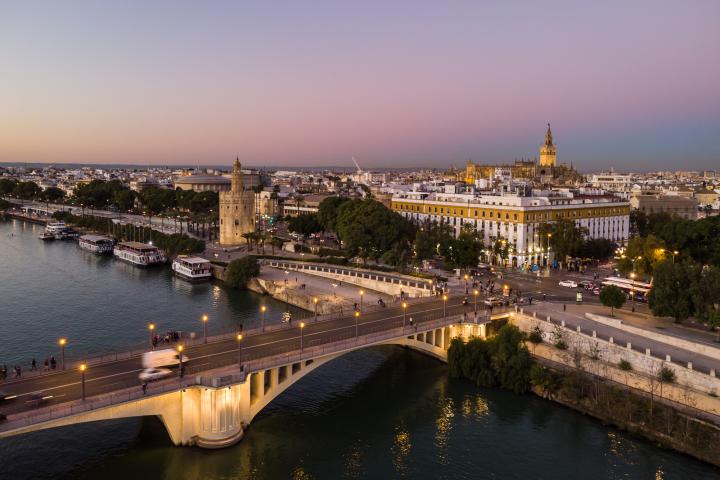 Vista aérea de Sevilla