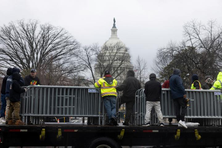 Vista del Capitolio, en la jornada previa al discurso sobre el Estado de la Unión de Donald Trump, el 24 de febrero de 2026, en Washington.
