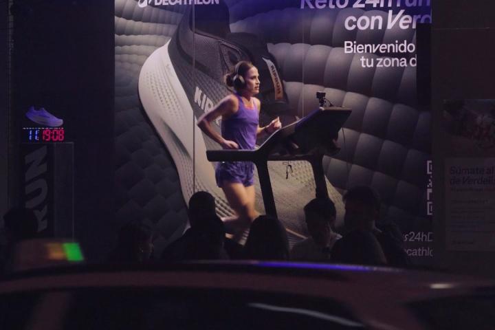 La influencer Verdeliss, en el reto de Decathlon