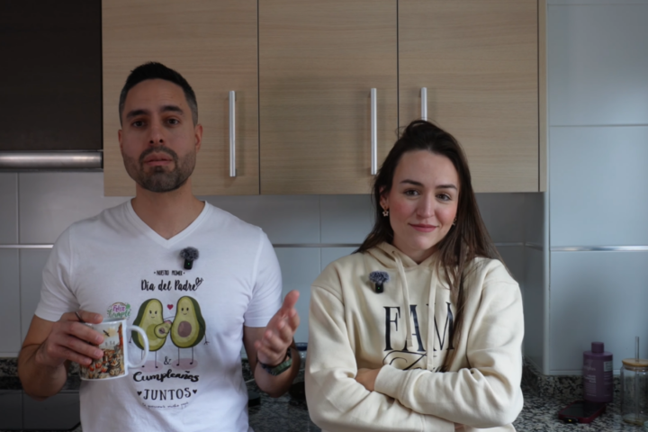 David Navas junto a su pareja, Yelitza Mendes.