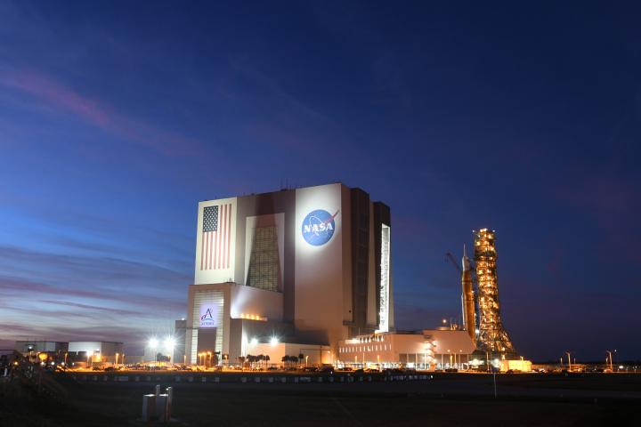 Edificio de la NASA en Cabo Cañaveral, Florida