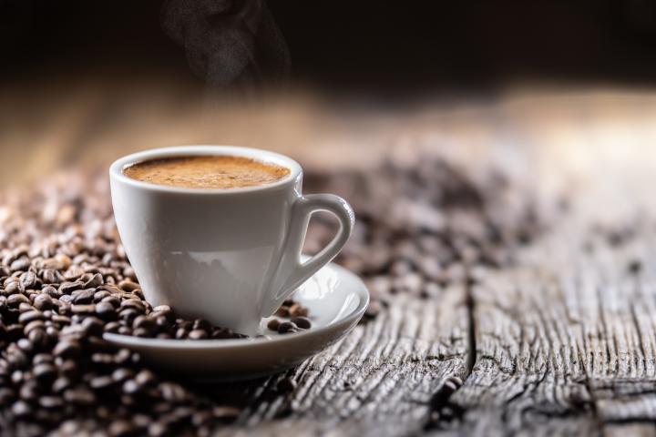 Una taza de café, en una imagen de archivo