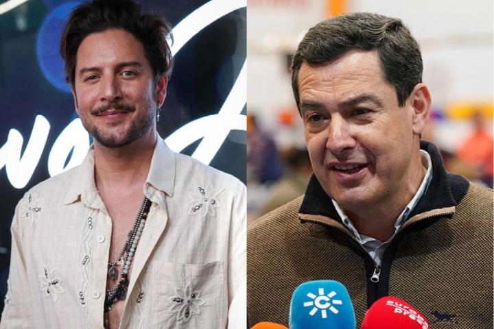 Manuel Carrasco y Juanma Moreno