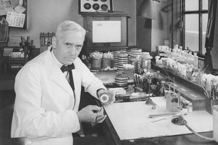 Foto de archivo del científico Alexander Fleming.