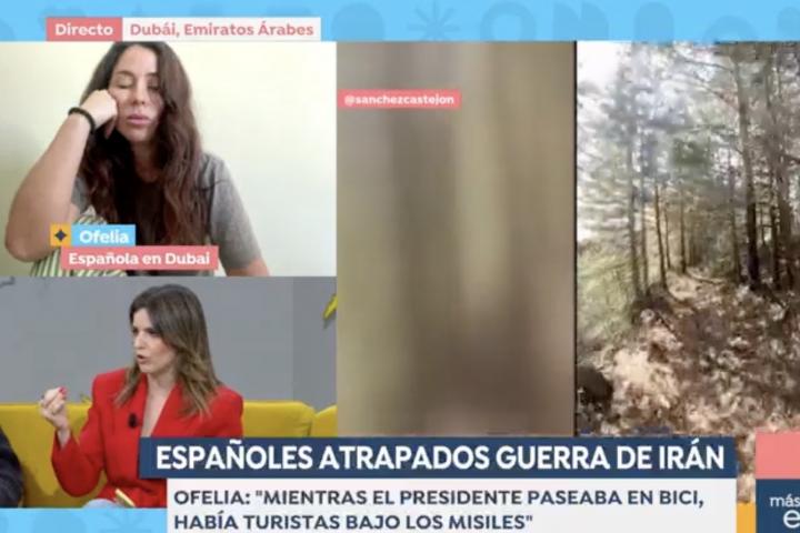 Ana Iris Simón y Ofelia, de 'MasterChef', que está atrapada en Dubái, en Espejo Público.