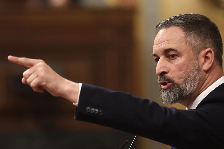 El presidente de Vox, Santiago Abascal.