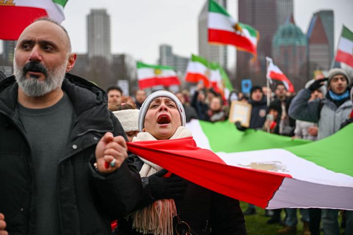 Manifestación por la libertad del pueblo iraní y contra el régimen de los ayatolás