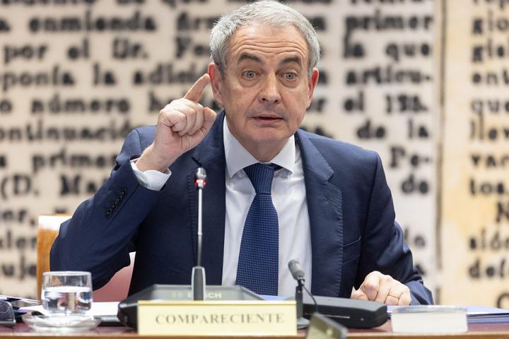 MADRID, SPAIN - MARCH 02: The former Prime Minister Jose Luis Rodriguez Zapatero appears before the Commission of Inquiry on the 'Koldo case', in the Senate, on 2 March 2026, in Madrid, Spain. Zapatero has been summoned by the Popular Party to give explanations about the public financial rescue of the Plus Ultra airline, for this reason the PP has asked for his personal income tax declarations since the socialist was president, his declaration of assets and properties, both in Spain and abroad, and a copy of the communications with the Venezuelan authorities about the rescue of the Plus Ultra company. (Photo By Eduardo Parra/Europa Press via Getty Images)
