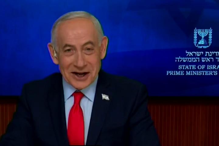 El primer ministro israelí, Benjamin Netanyahu, durante una entrevista en 'Fox News'.