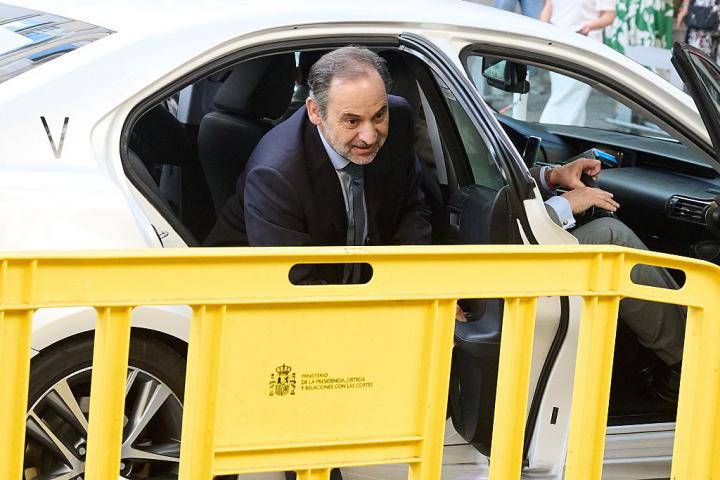 José Luis Ábalos, a su llegada al Supremo el 23 de junio de 2025.