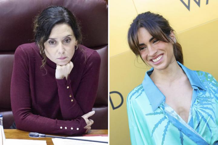 La actriz Fariba Sheikhan e Isabel Díaz Ayuso