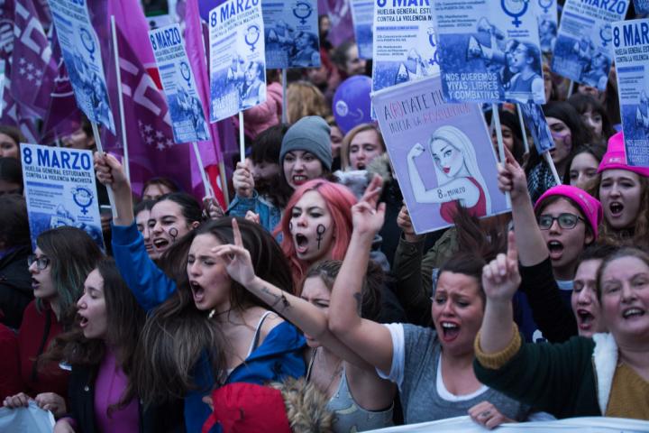 Manifestación del 8M de 2018 en Madrid.
