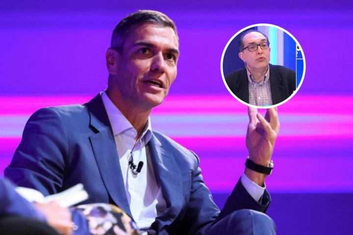 Pedro Sánchez, en una imagen de archivo, junto a José Miguel Villarroya.