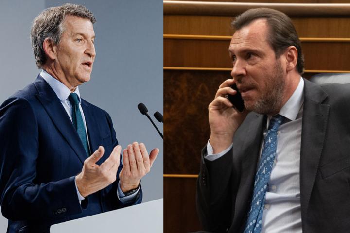 Alberto Núñez Feijóo y Óscar Puente, 'enfrentados'