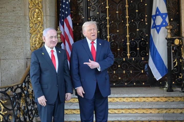 Benjamin Netanyhau, junto a Donald Trump durante un encuentro en diciembre de 2025