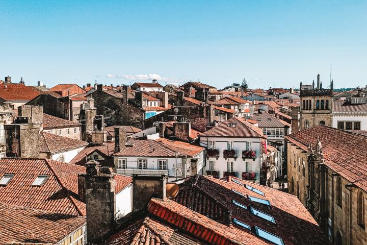 Una vista de Santiago de Compostela