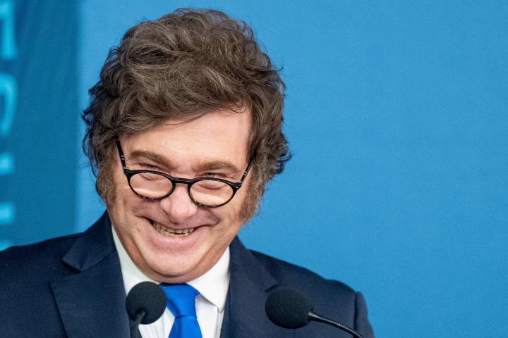 El presidente argentino, Javier Milei, durante su visita a la Universidad de Yeshiva en Manhattan (Nueva York, EEUU).