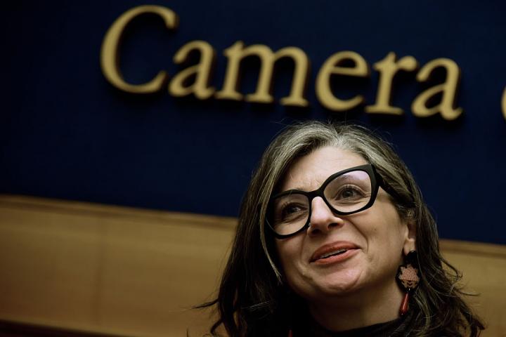 Francesca Albanese, durante una reciente conferencia de prensa en Roma