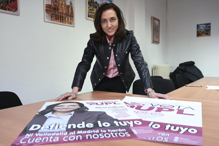 Alicia Gallego, candidata de Unión del Pueblo Leonés (UPL) a las elecciones de Castilla y León.