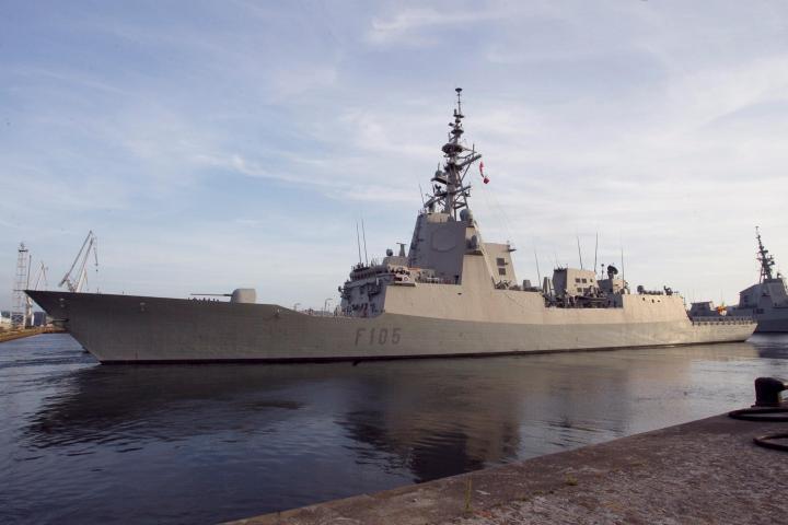 Imagen de archivo de la fragata Cristóbal Colón, ya operando en Chipre.