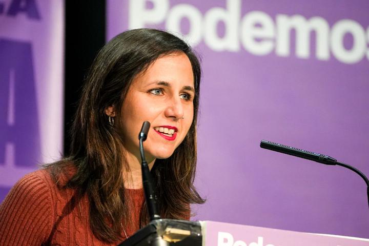 Ione Belarra, en un acto de campaña en Valladolid el 7 de marzo de 2026.