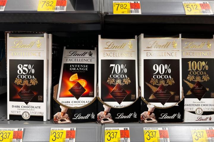 Tabletas de chocolate Lindt, en una imagen de archivo.