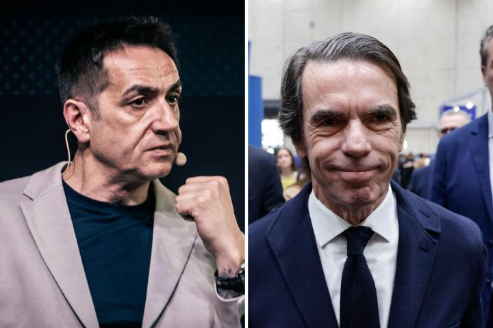 Emilio Delgado y José María Aznar