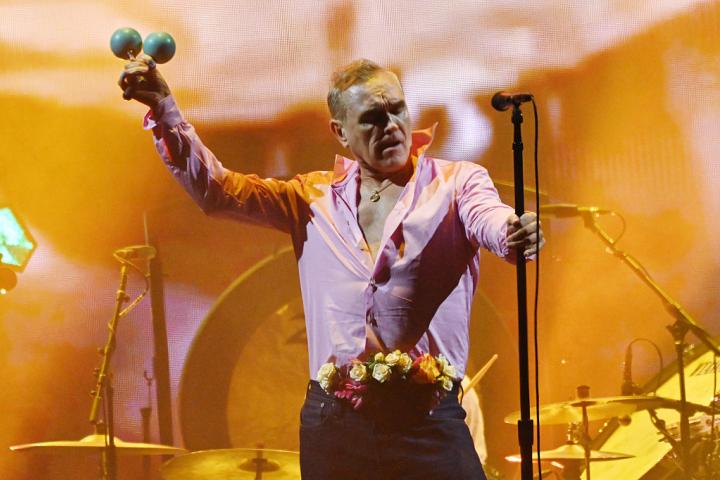 Morrissey en el O2 Arena de Londres este 28 de febrero.