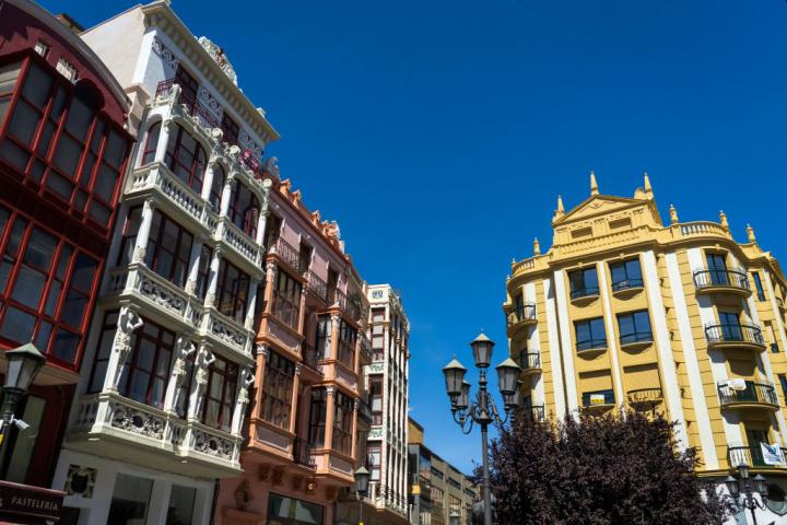 Detalle de la plaza de Sagasta en Zamora