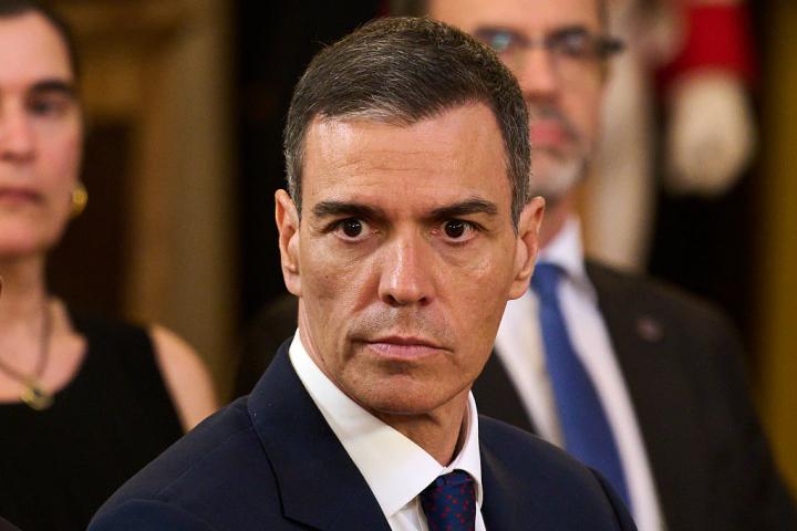 El presidente del Gobierno, Pedro Sánchez, en un acto en el Palacio Real.