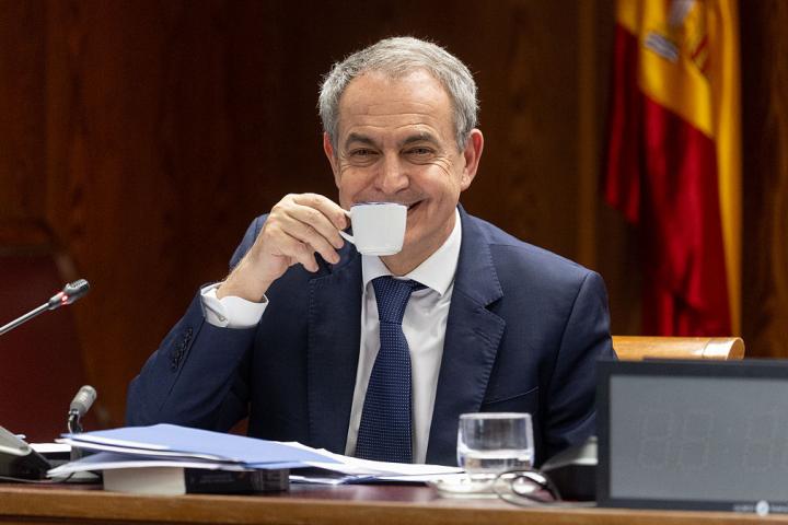 MADRID, SPAIN - MARCH 02: The former Prime Minister Jose Luis Rodriguez Zapatero appears before the Commission of Inquiry on the 'Koldo case', in the Senate, on 2 March 2026, in Madrid, Spain. Zapatero has been summoned by the Popular Party to give explanations about the public financial rescue of the Plus Ultra airline, for this reason the PP has asked for his personal income tax declarations since the socialist was president, his declaration of assets and properties, both in Spain and abroad, and a copy of the communications with the Venezuelan authorities about the rescue of the Plus Ultra company. (Photo By Eduardo Parra/Europa Press via Getty Images)