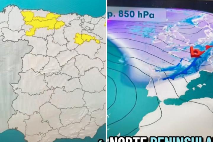 Martín Barreiro da la previsión del tiempo.