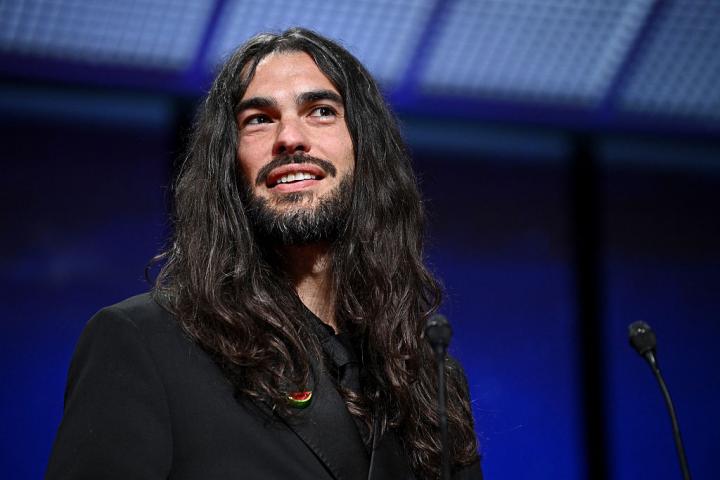 Óliver Laxe, en la ceremonia de clausura del Festival de Cannes el pasado mayo