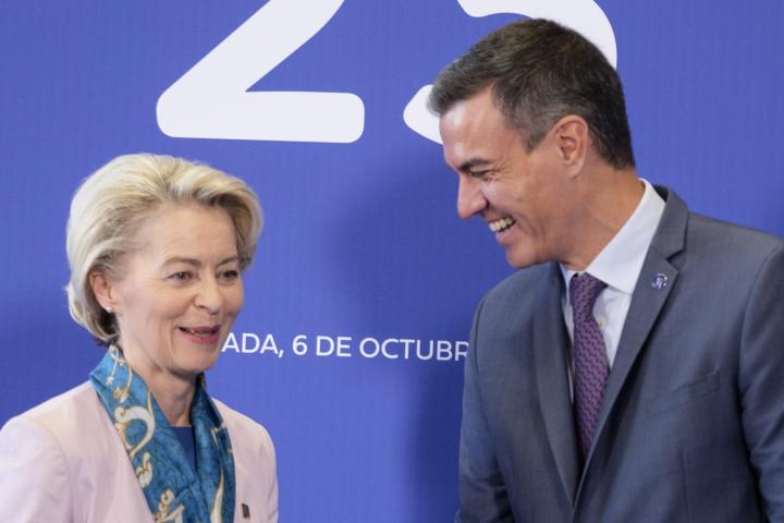 Pedro Sánchez y Ursula von der Leyen, en una imagen de archivo.