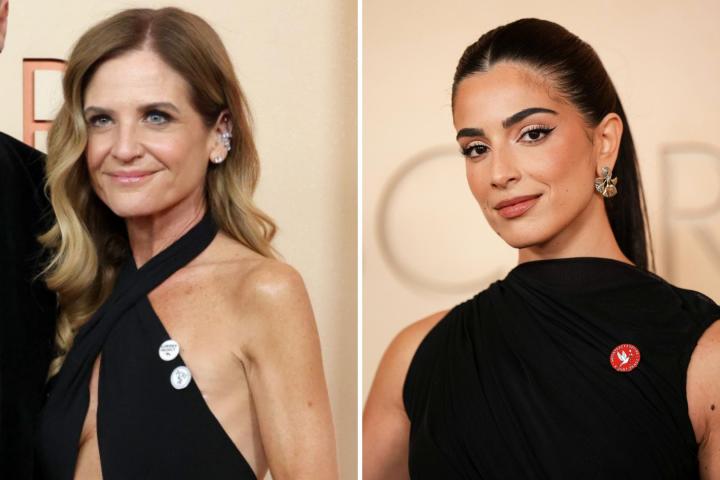 La activista Glennon Doyle y la actriz de 'La voz de Hind' Saja Kilani en la alfombra roja de los Oscar 2026.