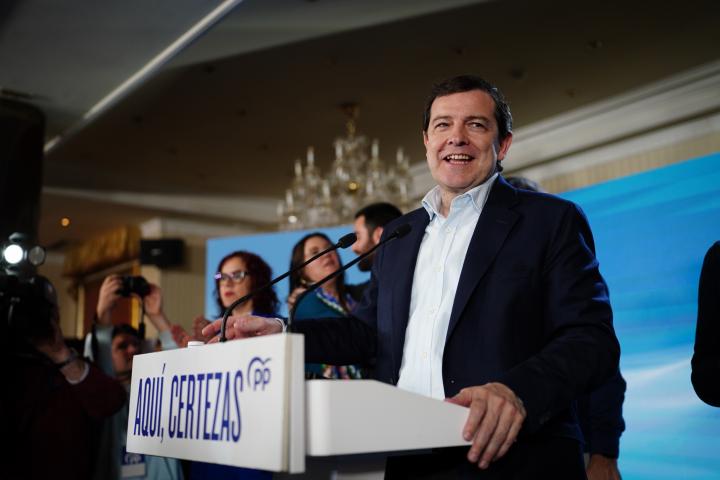 El candidato del Partido Popular en Castilla y León, Alfonso Fernández Mañueco.