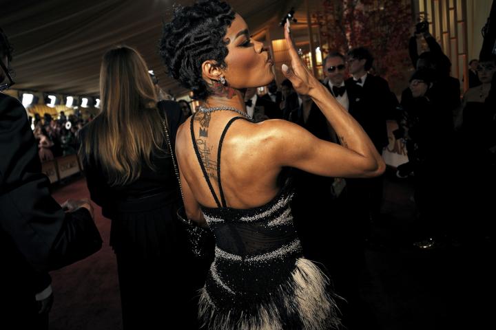 Teyana Taylor, muy emocionada en los premios Oscar 2026