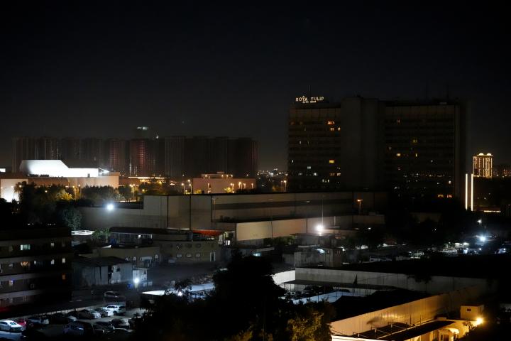 Imagen de Bagdad en otra noche de ataques iranís a la embajada estadounidense