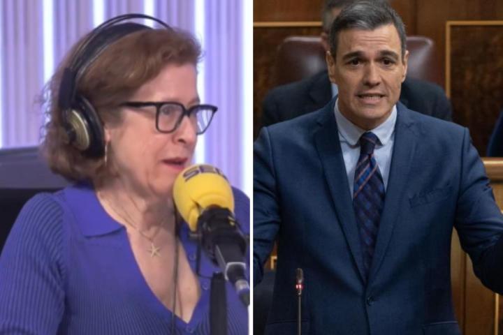 Berna González Harbour y Pedro Sánchez