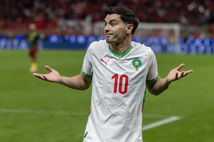 Brahim Díaz, en un partido de la Copa África