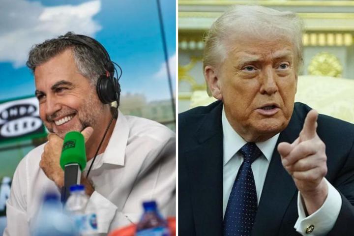 Carlos Alsina, en una imagen de archivo, junto a Donald Trump