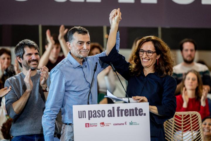 El acto de la refundación de Sumar en el Círculo de Bellas Artes de Madrid.