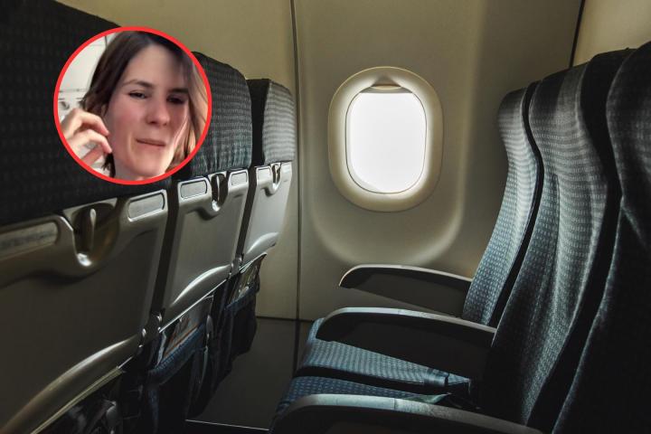 Laura cuenta lo que pasó con un avión después de pedirle a una pasajera un cambio de asiento.