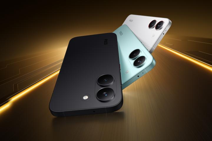 Los nuevos POCO X8 Pro, en los tres colores disponibles.