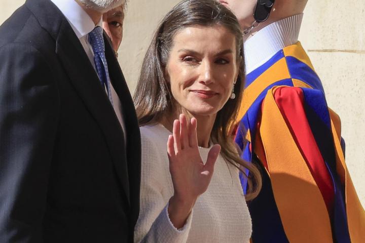 La reina Letizia, este viernes en el Vaticano